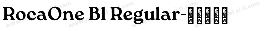 RocaOne Bl Regular字体转换